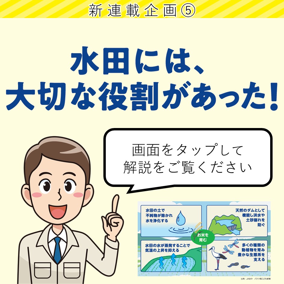 ５水田には大きな役割があった！